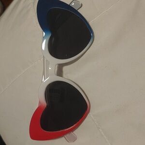 Torrid - Women's heart cateye sunglasses red white and blue